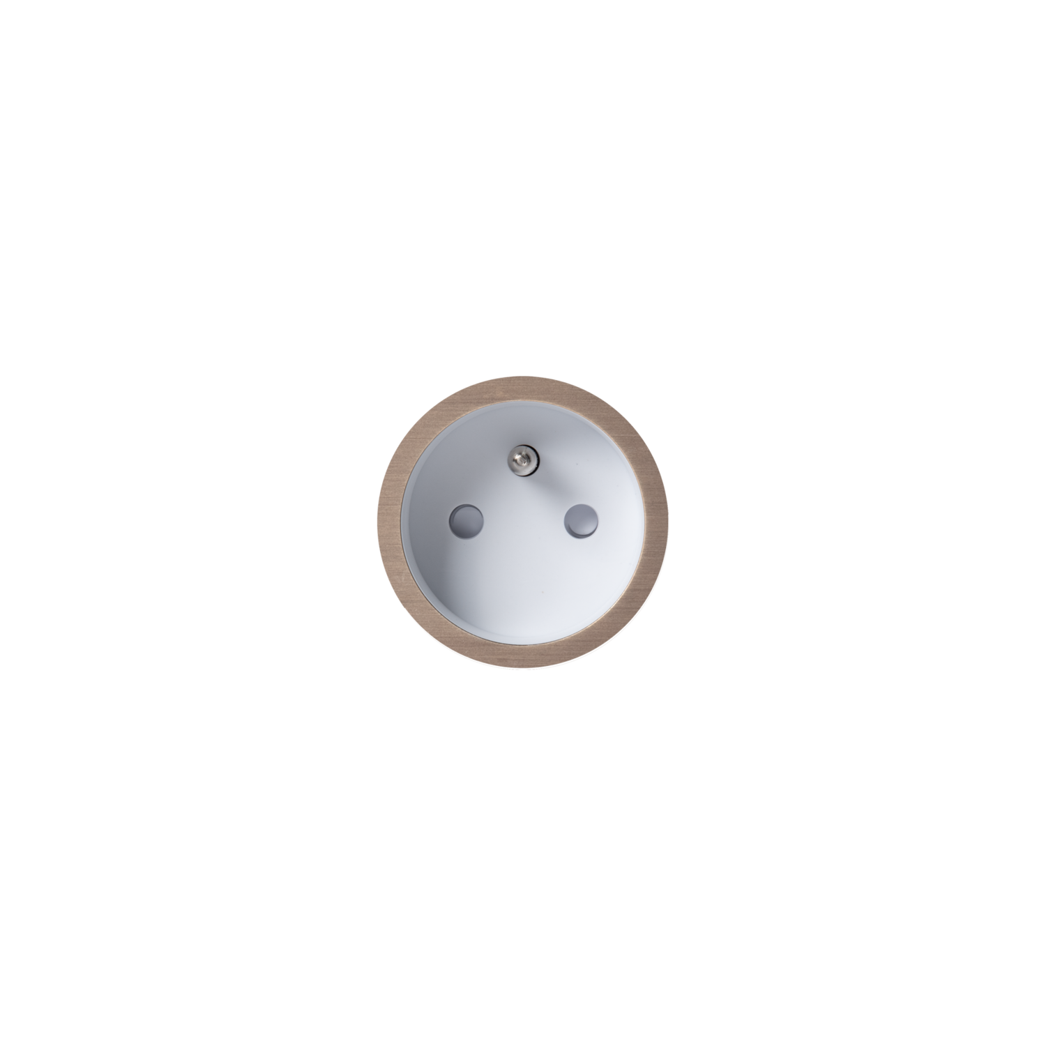 Rond 2.0 - backfit stopcontact b-f lbrons/wit randloos